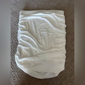 White stretch bodycon style skirt medium